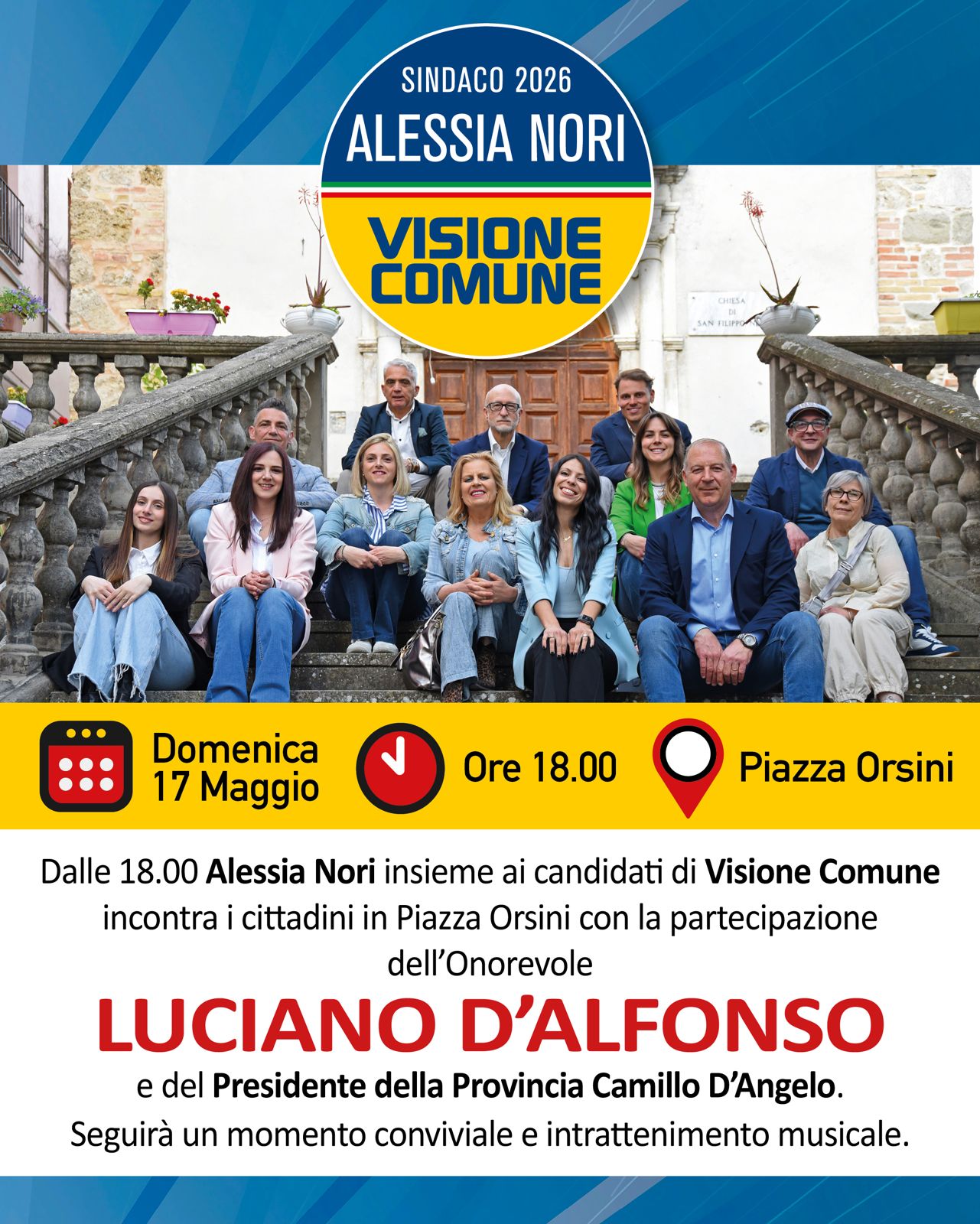 Montorio, domenica la lista “Visione Comune – Alessia Nori sindaco” presenta programma e candidati