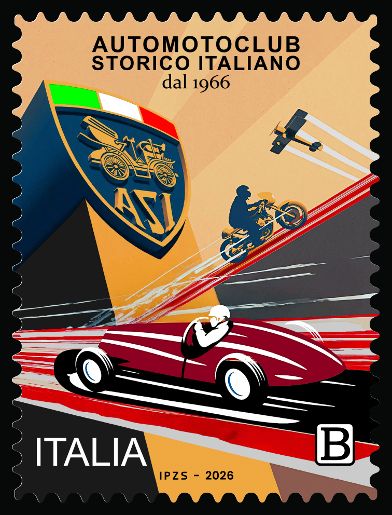 Poste: Un francobollo celebra l’Automotoclub Storico Italiano