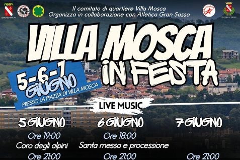 Villa Mosca in festa: Tre giorni di emozioni, musica dal vivo, tradizioni e convivialità. Il programma.