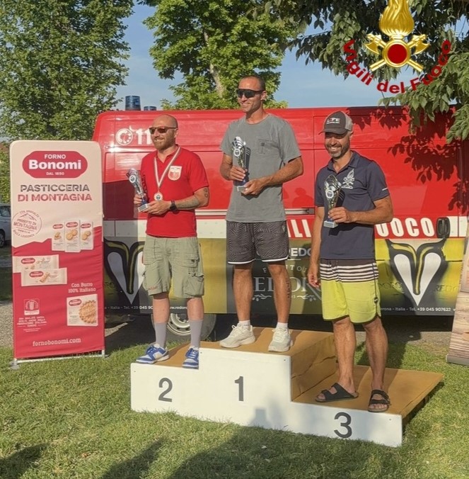 Campionato italiano VV.F., primo posto per il teramano Delle Monache e top‑ten per Valentino (VIDEO)
