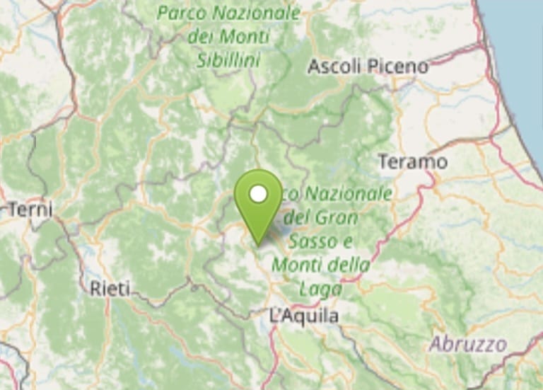 Scossa 3.1 registrata nella zona di Barete, nell’aquilano