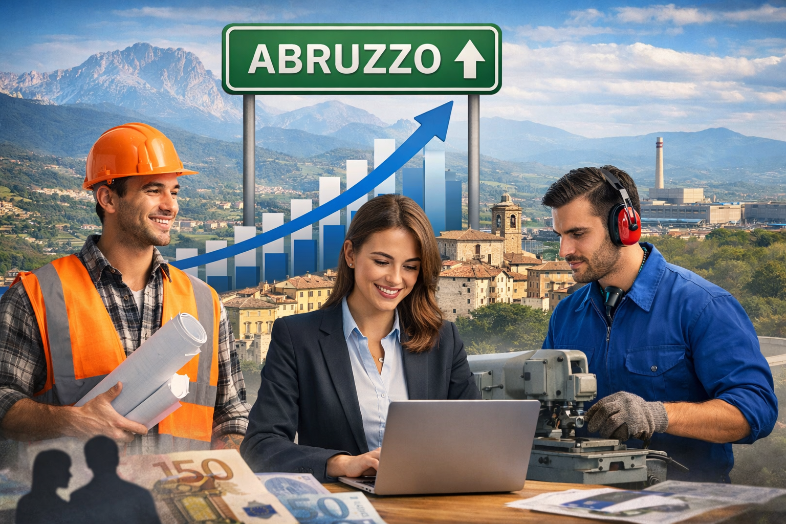 Abruzzo, la disoccupazione scende al 4,4%. Magnacca: livello più basso degli ultimi decenni