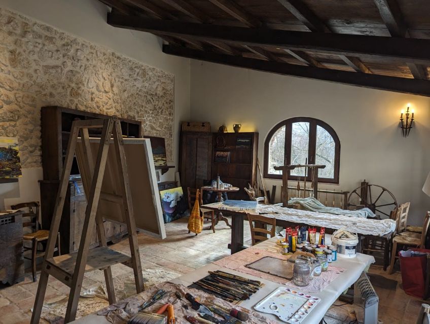 Due giorni di visite negli atelier degli artisti internazionali a Fontecchio