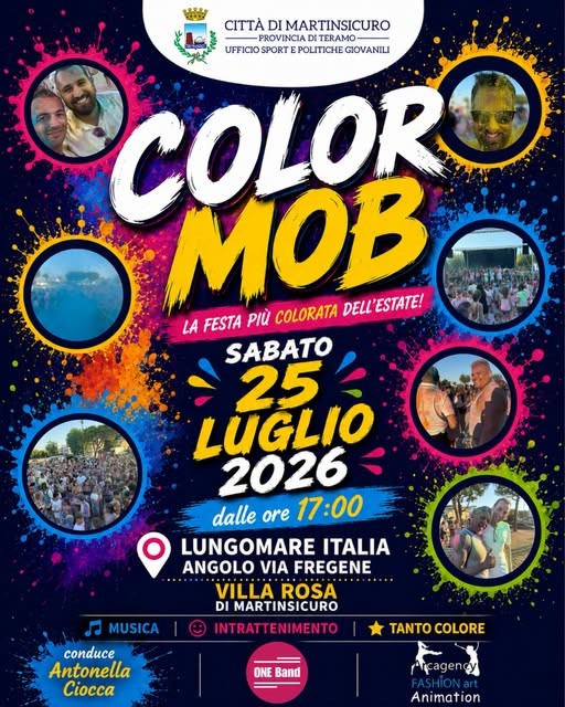 A Martinsicuro oggi in scena “Color Comb”, festa di musica e colori