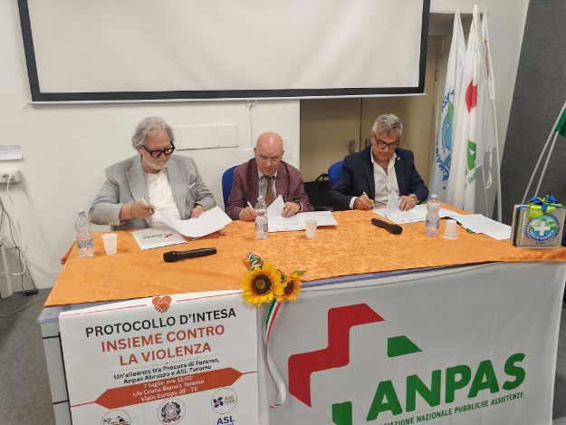 Teramo, siglato protocollo tra Asl, Procura e Anpas contro la violenza di genere