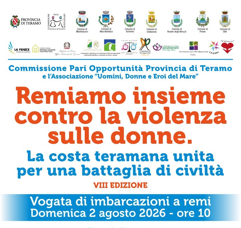 “Remiamo insieme” contro la violenza di genere: Presentata a Giulianova l’ottava edizione.