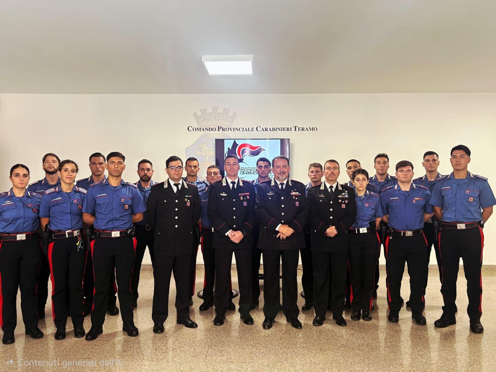 Si rafforza la presenza dell’Arma in Provincia. sedici nuovi militari in servizio