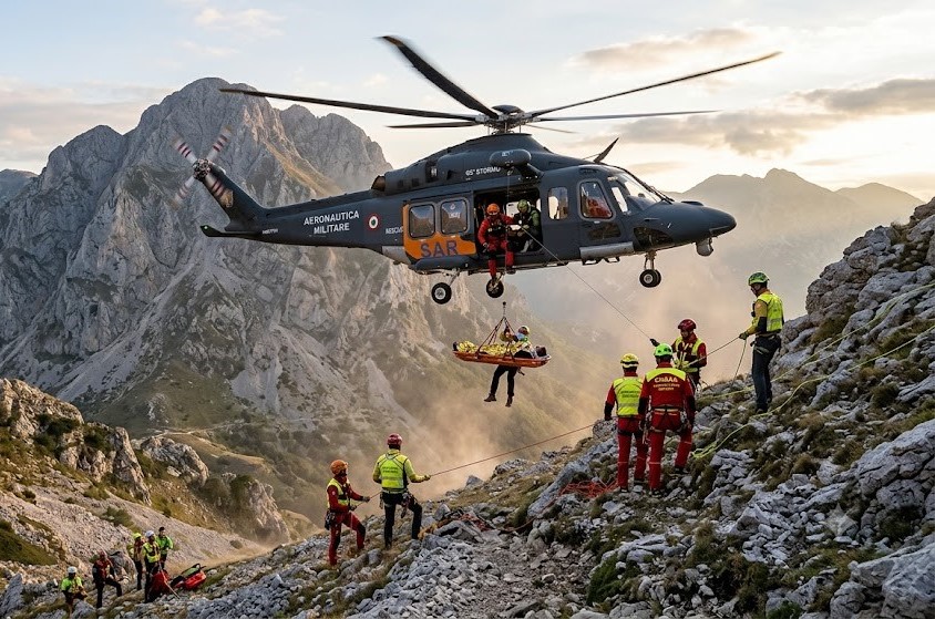 Escursionista ferita recuperata con l’elicottero nel Parco nazionale d’Abruzzo