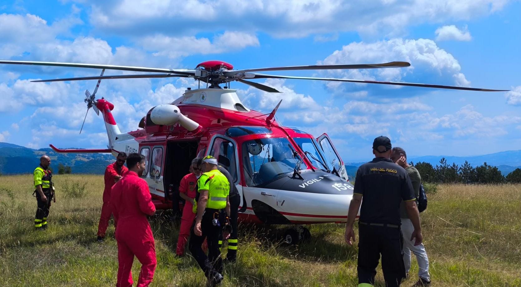 Fungaiolo si perde a Padula. recuperato dai Vigili del Fuoco