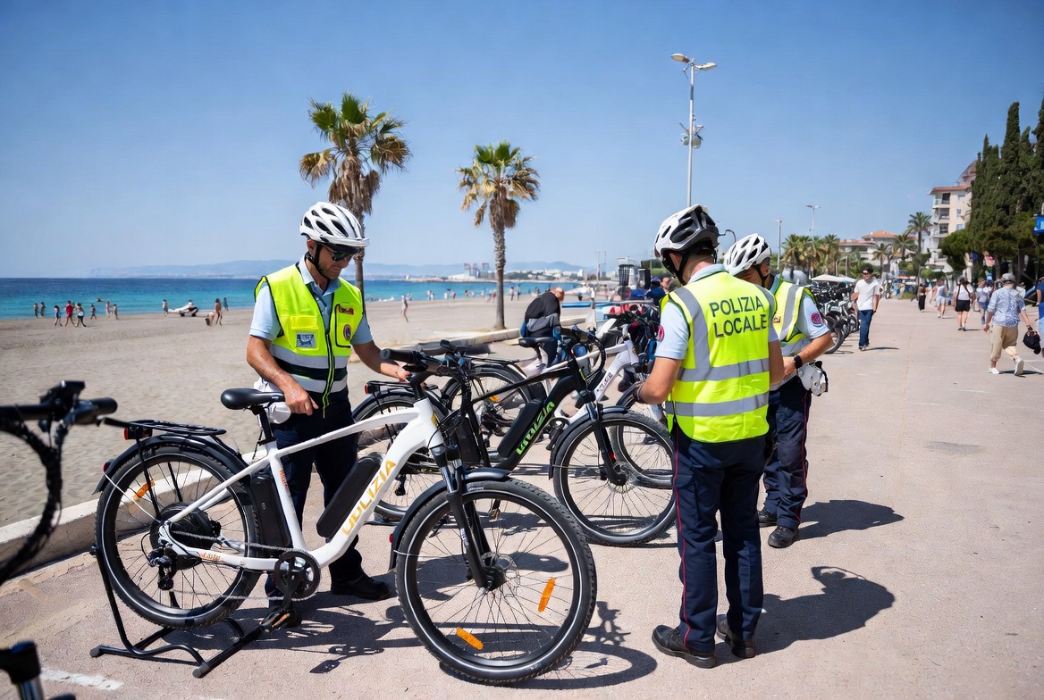 Giulianova segue l’esempio di Montesilvano e Pescara: blitz contro le e-bike truccate