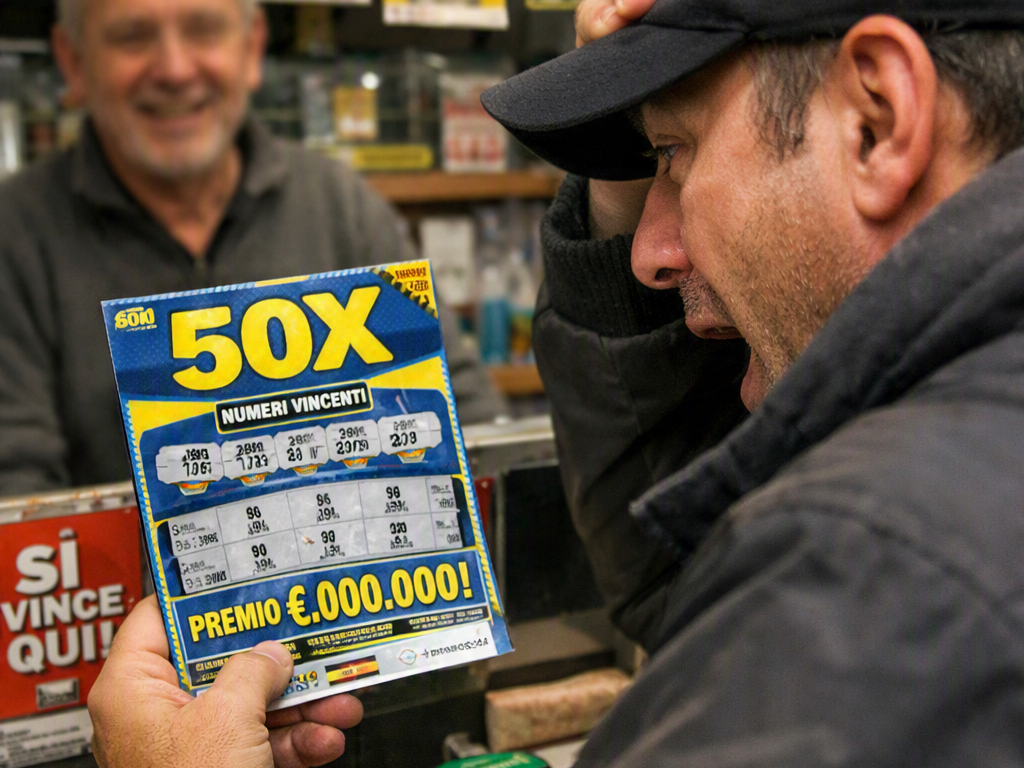 Vince 2 milioni di euro al Gratta e vinci: “Oggi mi sentivo fortunato”
