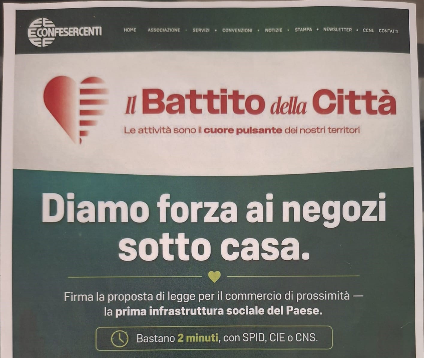 Confesercenti: Una proposta di legge per tutelare i negozi di vicinato
