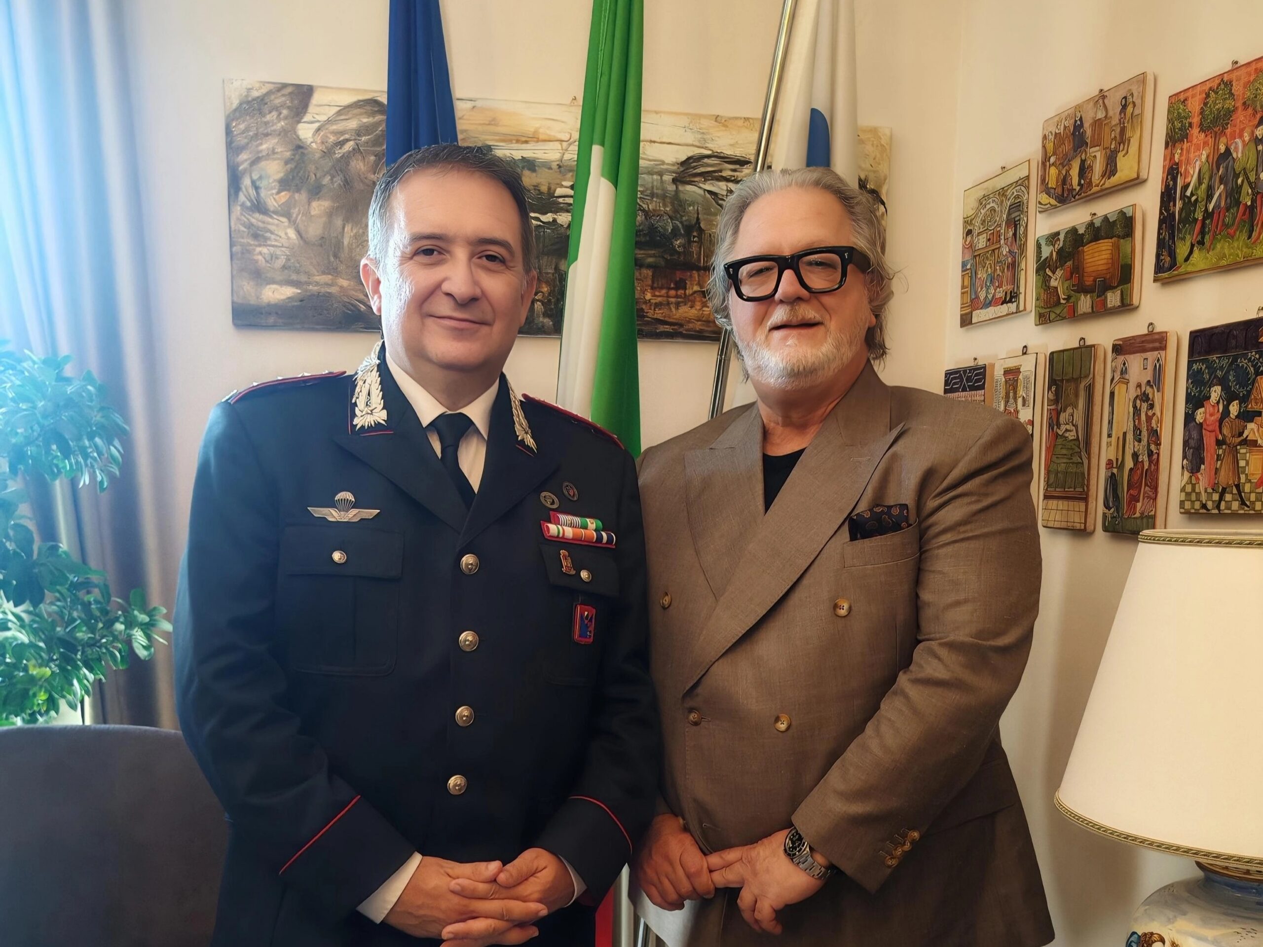 Carabinieri e Asl, dialogo sulla sicurezza — visita del comandante provinciale Corradetti