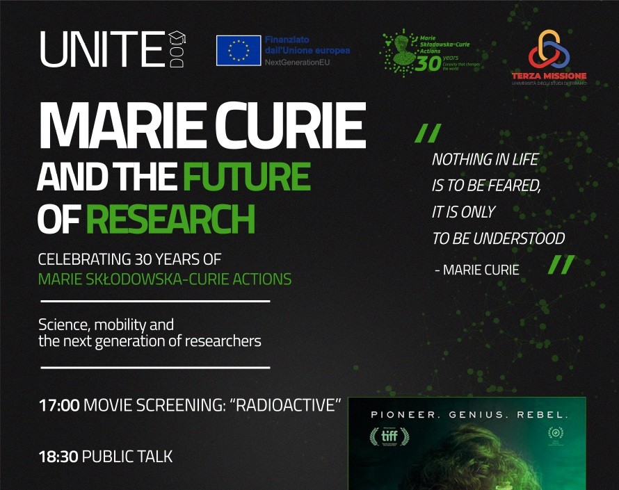 Teramo, l’Università celebra i 30 anni delle Marie Skłodowska-Curie Actions