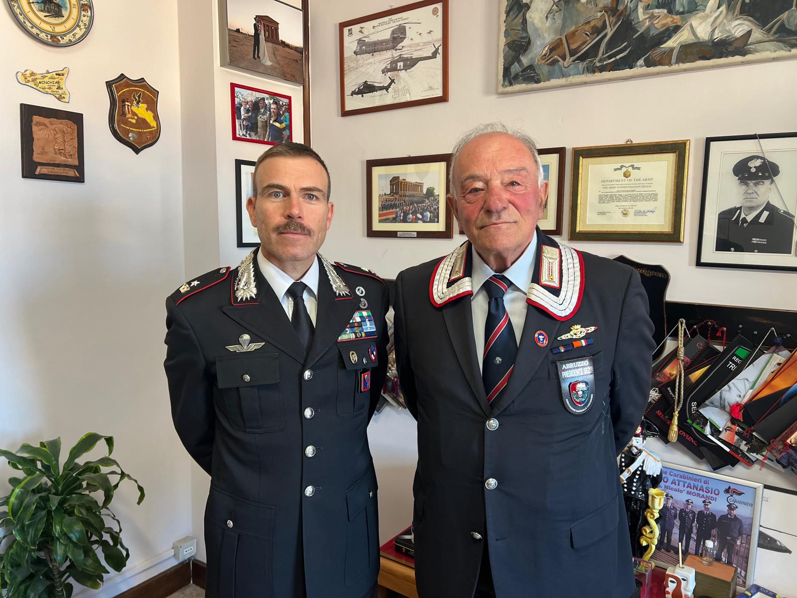 Sempre carabinieri: il Maggiore Morandi rinsalda il legame con l’ANC di Giulianova