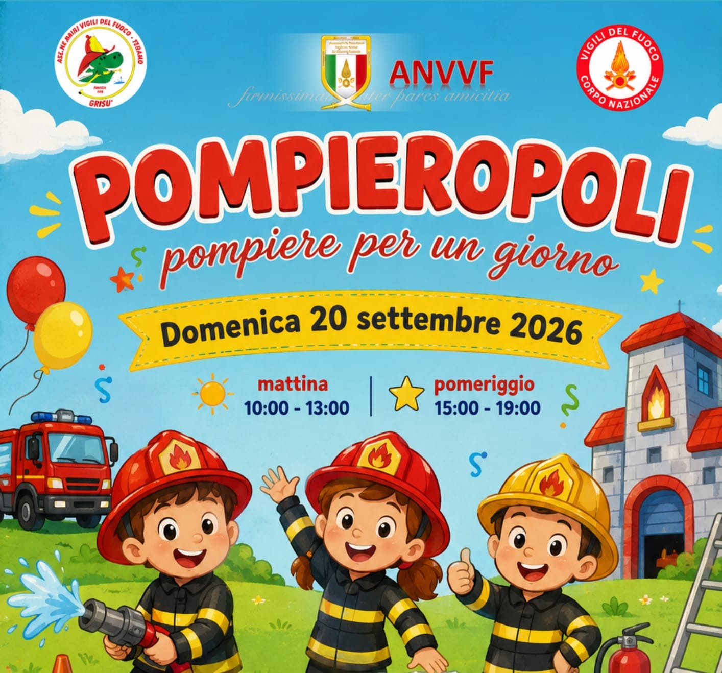 “Pompieropoli”: A Teramo una giornata da “pompiere per un giorno”
