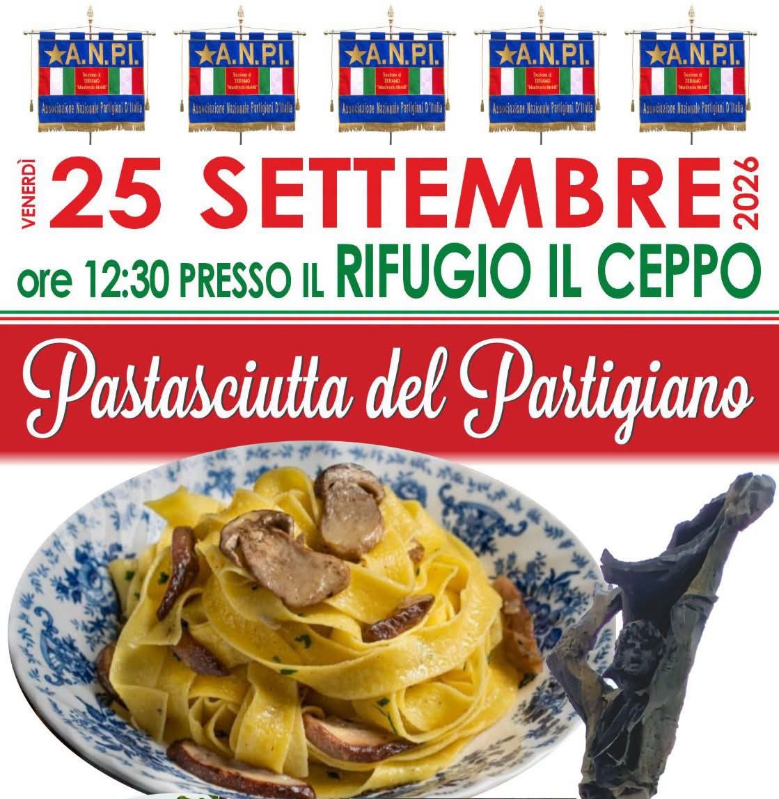 Pastasciutta del Partigiano al Rifugio Il Ceppo il 25 settembre