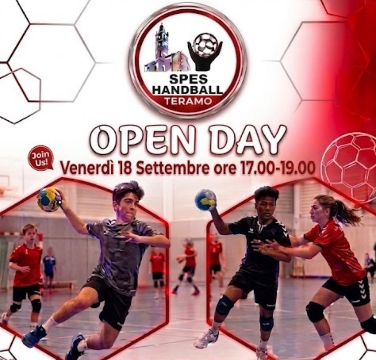 Spes Handball Teramo, parte la stagione con un Open Day il 18 settembre: giochi, musica e merenda