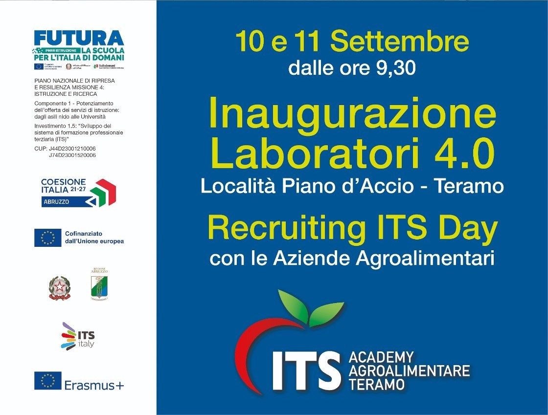 Formazione e Lavoro: A Piano d’Accio apre la nuova sede dell’ITS Academy Agroalimentare