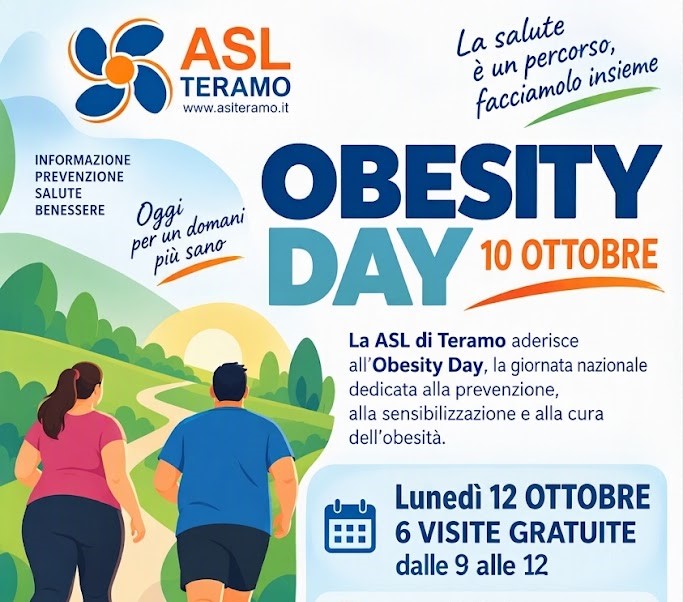 Obesity day, all’ospedale di Giulianova visite nutrizionali gratuite e i dati dello screening locale